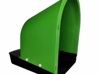 Cuibar din plastic pentru găini cu colector de ouă Des Champs NG02 Verde — 照片 4