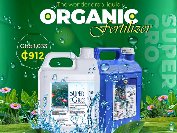 Super Gro Liquid Organic Fertilizer 5lt Gallon