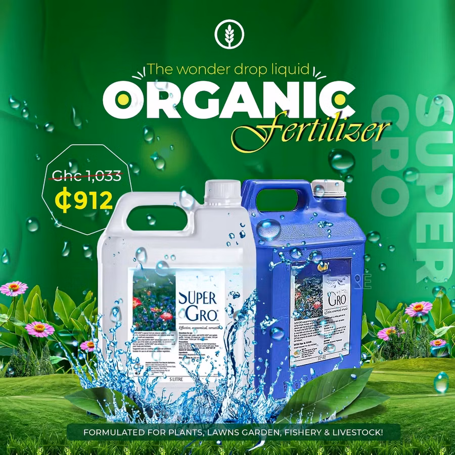 Super Gro Liquid Organic Fertilizer 5lt Gallon