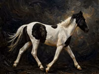 حصان, American paint horse — الصورة 5