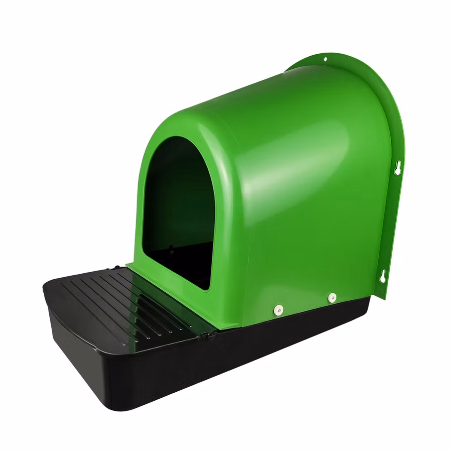 Cuibar din plastic pentru găini cu colector de ouă Des Champs NG02 Verde